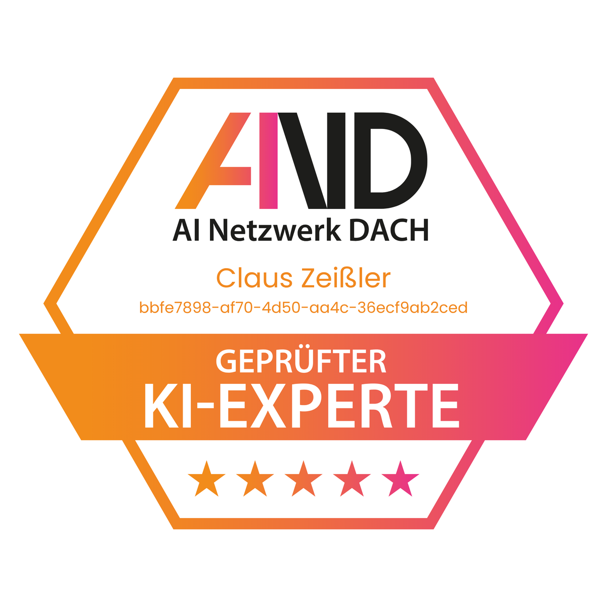 Siegel: geprüfter KI-Experte